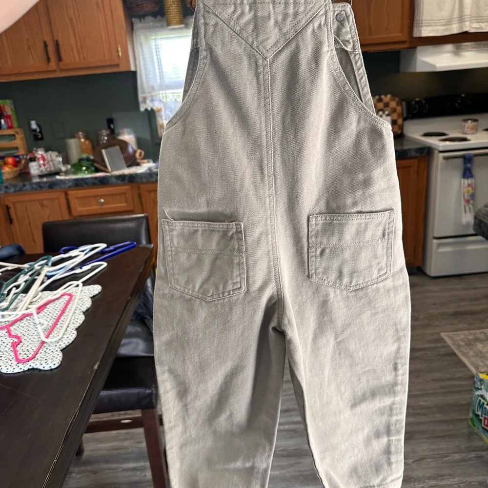 Beige Overalls with Embroidered Bugs - Picture 6 of 7